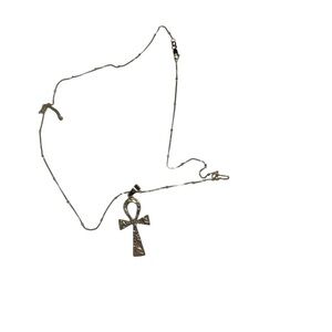 Gold Ankh style necklace